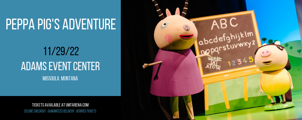 Peppa Pig's Adventure at Adams Event Center tickets Peppa Pig's Adventure at Adams Event Center
