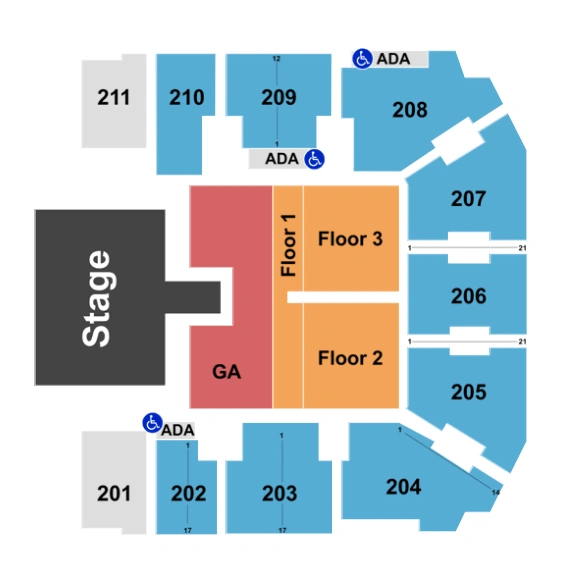 Adams Event Center Seating Chart